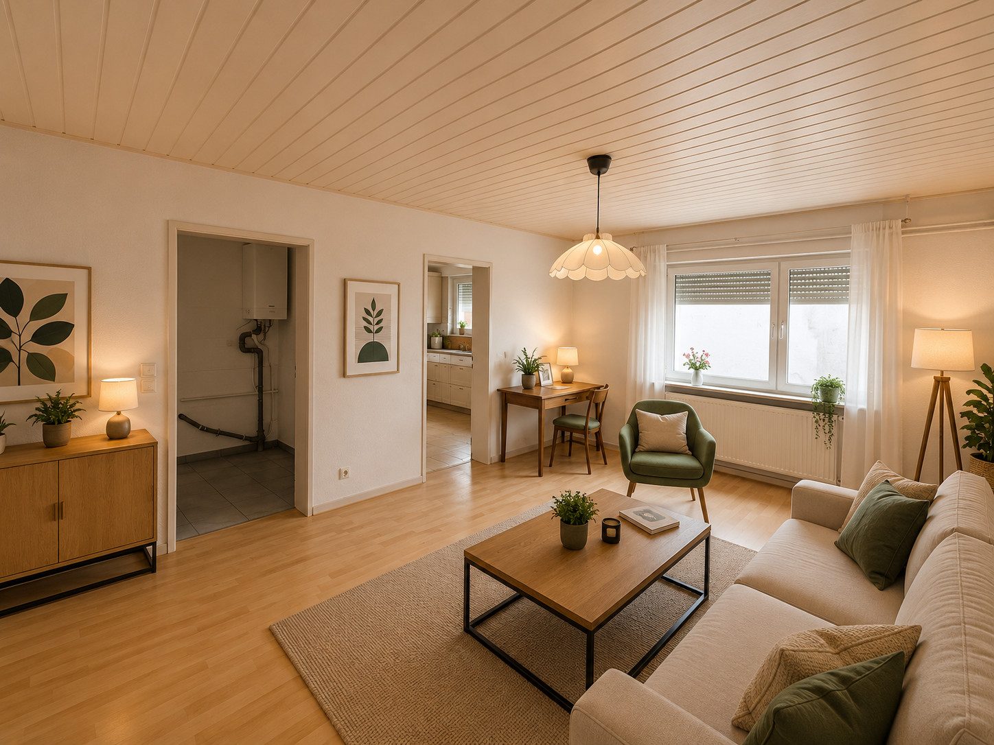 Wohnzimmer mit Essbereich