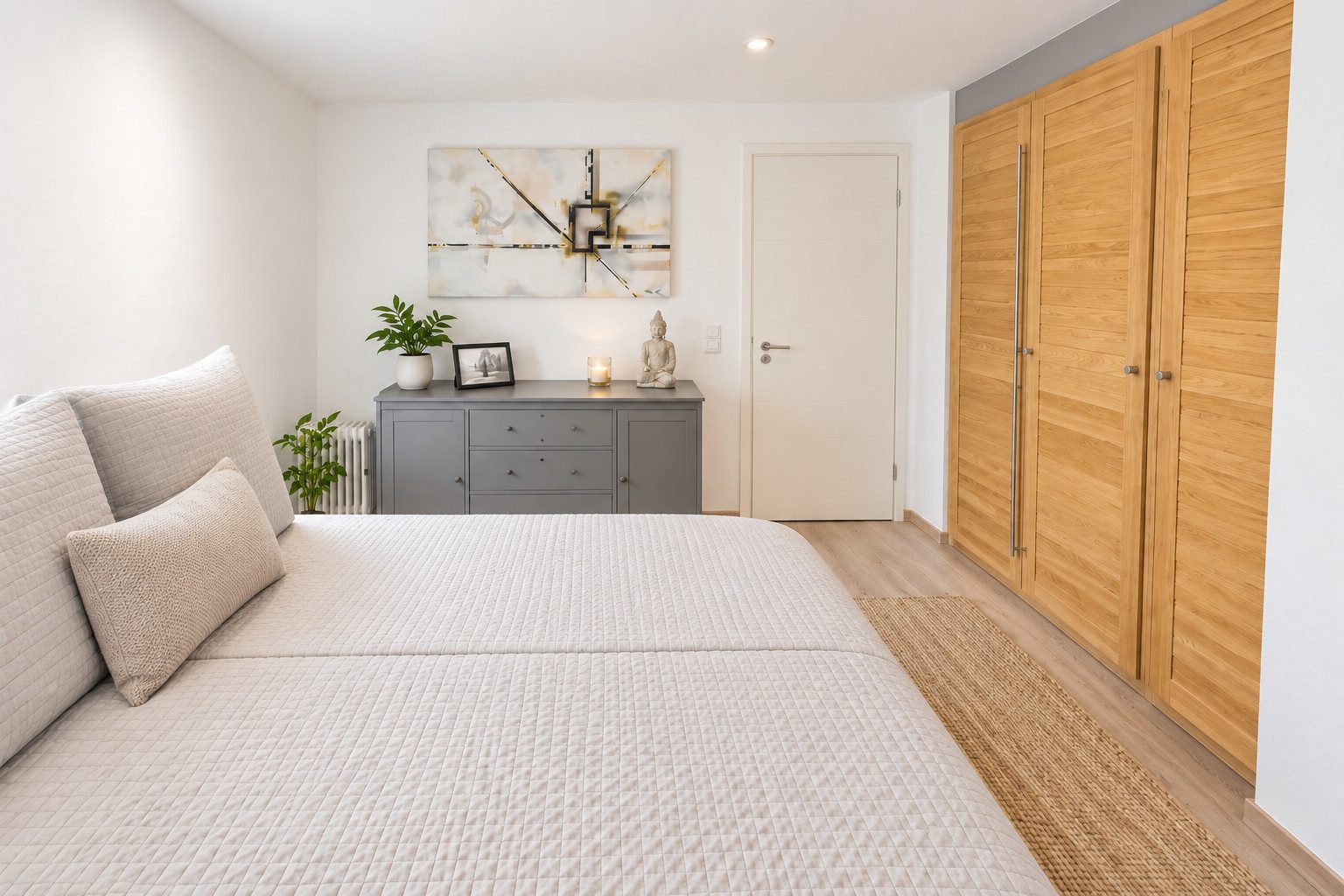 Schlafzimmer mit Einbauschränken