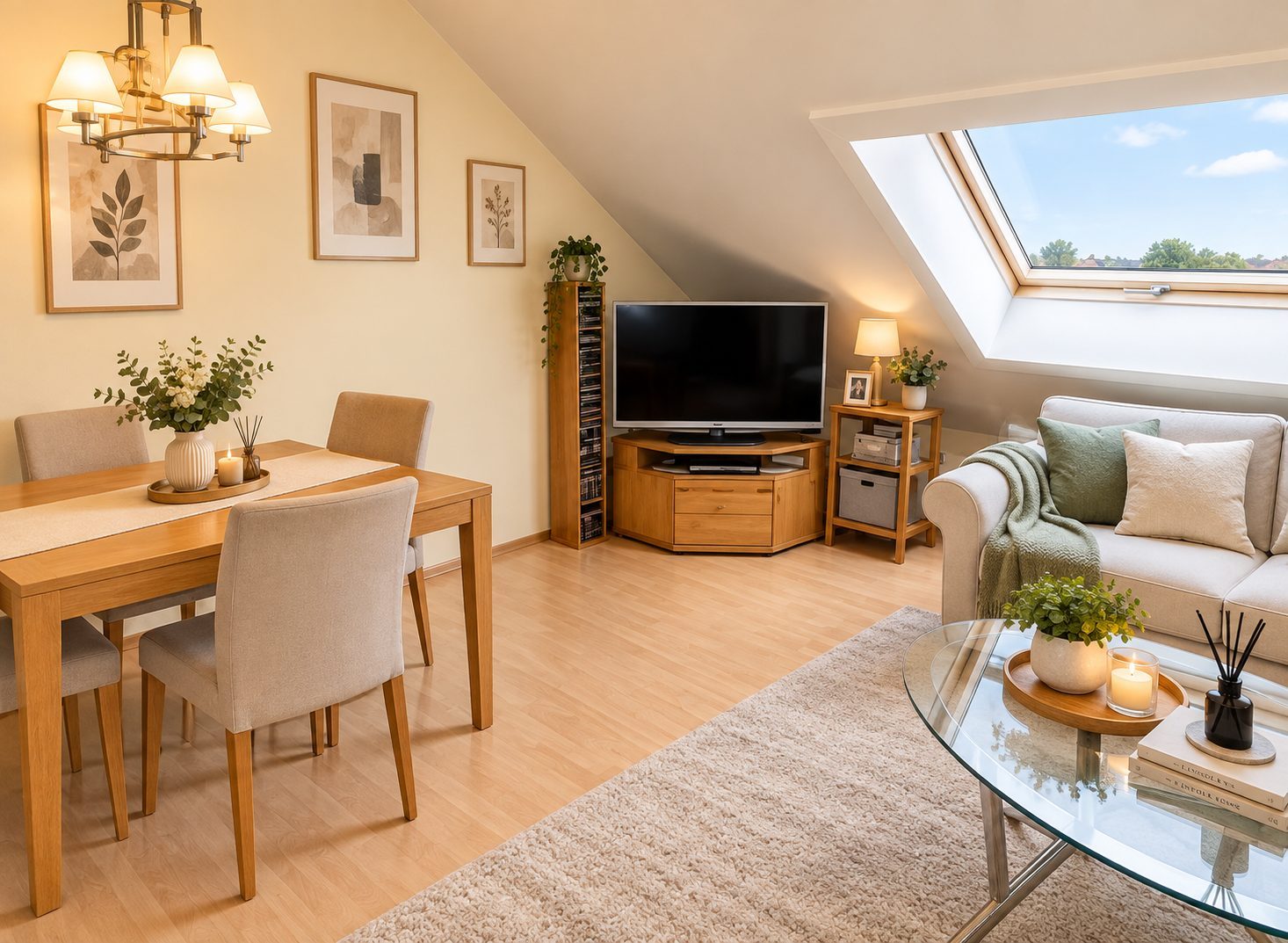 3-Zimmer-Dachgeschosswohnung in Groß-Zimmern | Gute Energieeffizienz C